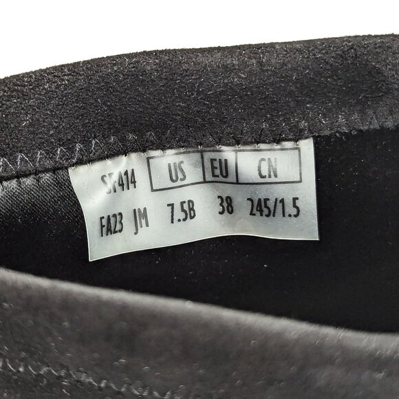 Stuart Weitzman Women Yulian Black Suede Sock Dress Office Sock Boots size 7.5 - Picture 10 of 12